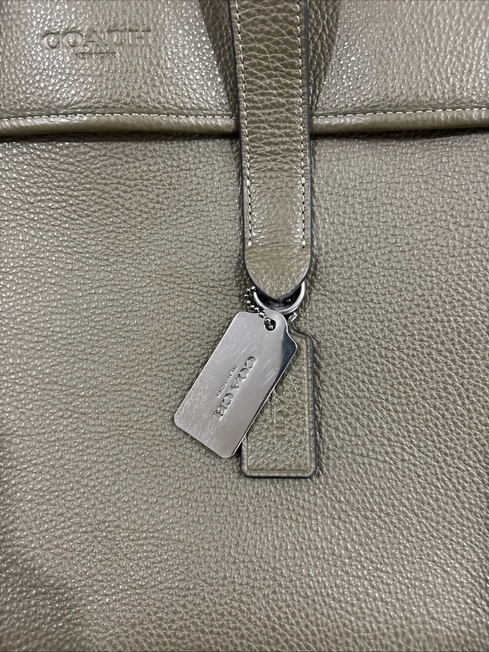 Coach Men's Leather Briefcase Bag with Removable Strap